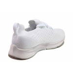 Бели тинейджърски маратонки, текстилна материя - спортни обувки за пролетта и лятото N 100015583