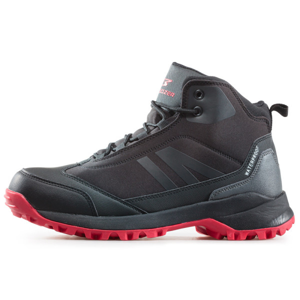 Черни мъжки боти, текстилна материя - ежедневни обувки за есента и зимата N 100018018