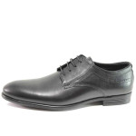 Черни мъжки обувки, естествена кожа - официални обувки за пролетта и лятото N 100015455