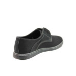 Черни анатомични мъжки обувки, естествен набук - всекидневни обувки за пролетта и лятото N 100015474