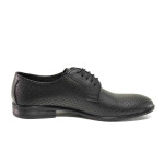 Черни мъжки обувки, естествена кожа - официални обувки за пролетта и лятото N 100015477