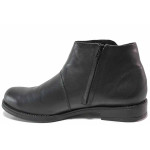 Черни мъжки боти, естествена кожа и естествена велурена кожа - всекидневни обувки за есента и зимата N 100016498