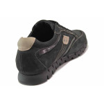 Черни анатомични мъжки обувки, естествена кожа - ежедневни обувки за есента и зимата N 100016572