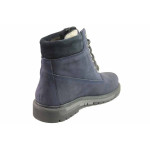 Сини анатомични мъжки боти, естествен набук - ежедневни обувки за есента и зимата N 100016578