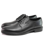Черни мъжки обувки, естествена кожа - ежедневни обувки за есента и зимата N 100016934