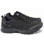 Черни мъжки обувки, текстилна материя - спортни обувки за есента и зимата N 100016957