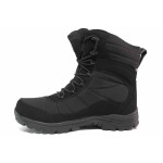 Черни мъжки боти, еко-кожа и текстилна материя - ежедневни обувки за есента и зимата N 100017193