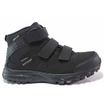 Черни мъжки боти, текстилна материя - ежедневни обувки за есента и зимата N 100017198
