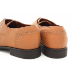 Светлокафяви официални мъжки обувки, естествена кожа - елегантни обувки за целогодишно ползване N 100016924