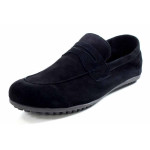 Черни мъжки мокасини, естествен велур - ежедневни обувки за пролетта и лятото N 100016749