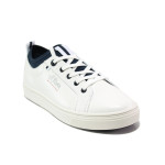 Бели спортни дамски обувки, здрава еко-кожа - спортни обувки за пролетта и лятото N 100015085