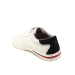 Бели мъжки спортни обувки, здрава еко-кожа - спортни обувки за пролетта и лятото N 100015087