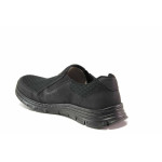 Черни мъжки обувки, еко-кожа и текстилна материя - ежедневни обувки за пролетта и лятото N 100015684