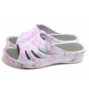 Бели джапанки, pvc материя - ежедневни обувки за целогодишно ползване N 100018055