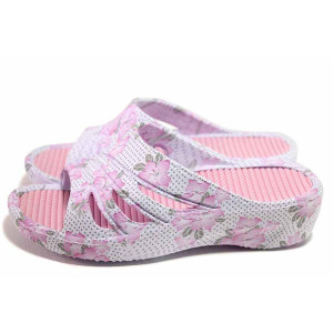 Бели джапанки, pvc материя - ежедневни обувки за целогодишно ползване N 100018056