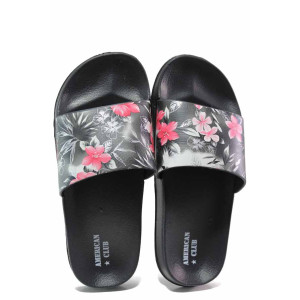 Черни джапанки, pvc материя - ежедневни обувки за целогодишно ползване N 100018061