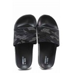Черни джапанки, pvc материя - ежедневни обувки за целогодишно ползване N 100018063