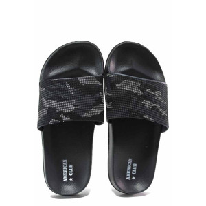Черни джапанки, pvc материя - ежедневни обувки за целогодишно ползване N 100018063