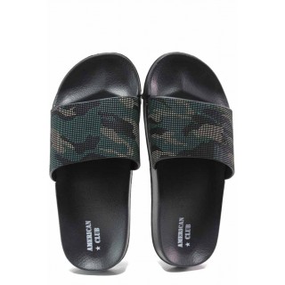 Зелени джапанки, pvc материя - ежедневни обувки за целогодишно ползване N 100018064