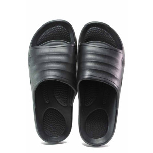 Черни джапанки, pvc материя - ежедневни обувки за целогодишно ползване N 100018067
