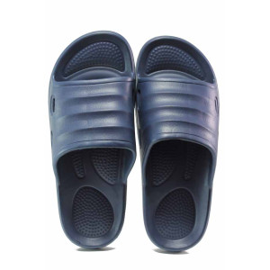 Тъмносини джапанки, pvc материя - ежедневни обувки за целогодишно ползване N 100018068