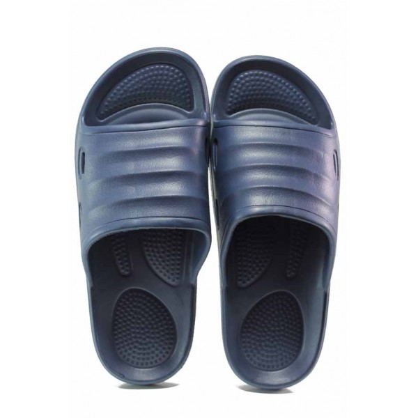 Тъмносини джапанки, pvc материя - ежедневни обувки за целогодишно ползване N 100018068