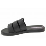 Черни джапанки, pvc материя - ежедневни обувки за пролетта и лятото N 100018457
