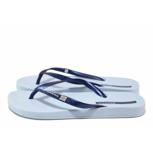 Сини анатомични джапанки, pvc материя - ежедневни обувки за пролетта и лятото N 100018468