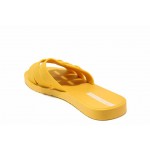 Жълти джапанки, pvc материя - ежедневни обувки за пролетта и лятото N 100018456