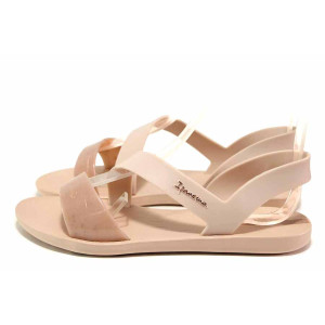 Розови анатомични дамски сандали, pvc материя - ежедневни обувки за пролетта и лятото N 100018459