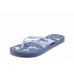 Сини джапанки, pvc материя - ежедневни обувки за пролетта и лятото N 100018469