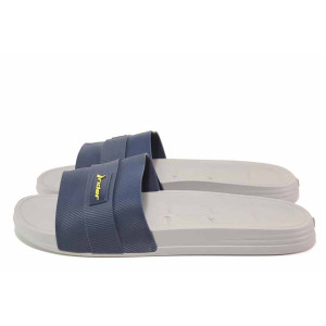 Сини анатомични джапанки, pvc материя - ежедневни обувки за пролетта и лятото N 100018472