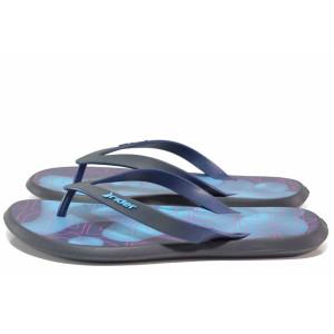 Сини анатомични анатомични джапанки, pvc материя - ежедневни обувки за пролетта и лятото N 100018477