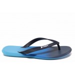 Сини джапанки, pvc материя - ежедневни обувки за пролетта и лятото N 100018475