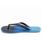 Сини джапанки, pvc материя - ежедневни обувки за пролетта и лятото N 100018475