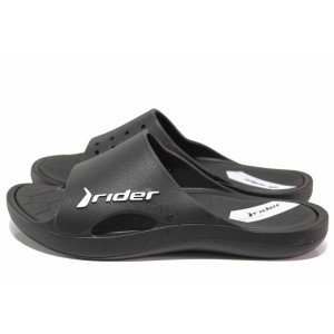 Черни анатомични джапанки, pvc материя - ежедневни обувки за пролетта и лятото N 100018480