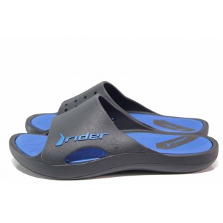 Сини анатомични джапанки, pvc материя - ежедневни обувки за пролетта и лятото N 100018478