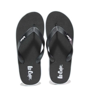 Черни джапанки, pvc материя - ежедневни обувки за пролетта и лятото N 100018533