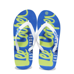 Сини джапанки, pvc материя - ежедневни обувки за пролетта и лятото N 100018531