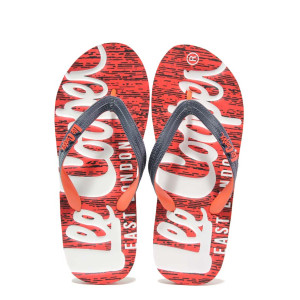 Червени джапанки, pvc материя - ежедневни обувки за пролетта и лятото N 100018530