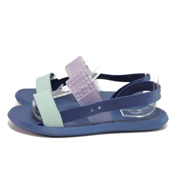 Сини анатомични дамски сандали, pvc материя - всекидневни обувки за лятото N 100018559