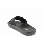 Черни мъжки чехли, pvc материя - ежедневни обувки за лятото N 100018560