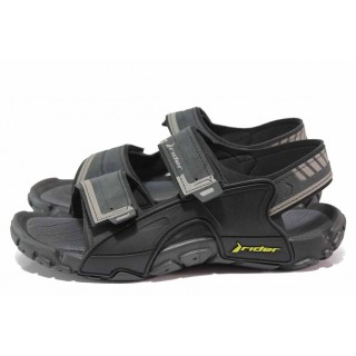 Черни мъжки сандали, pvc материя - всекидневни обувки за лятото N 100018563