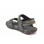 Черни мъжки сандали, pvc материя - всекидневни обувки за лятото N 100018563