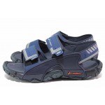 Сини анатомични анатомични мъжки сандали, pvc материя - ежедневни обувки за лятото N 100018564