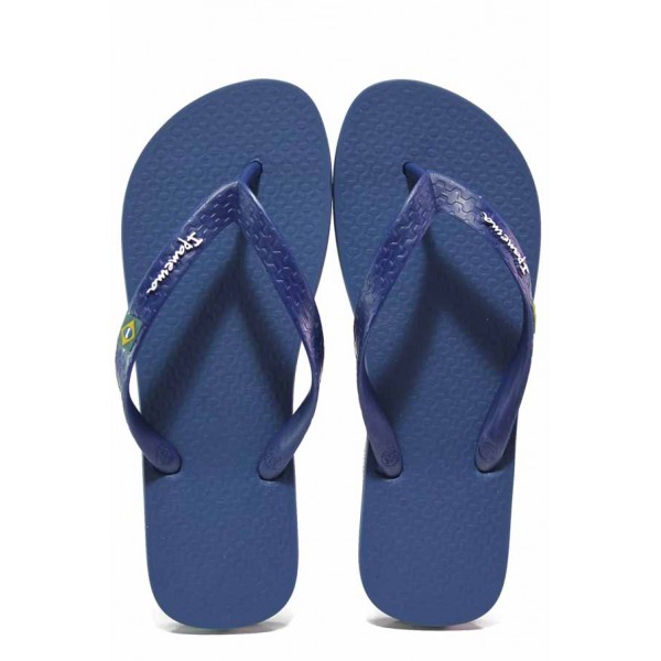 Тъмносини мъжки чехли, pvc материя - ежедневни обувки за лятото N 100018569