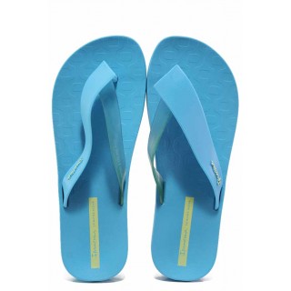 Сини дамски чехли, pvc материя - всекидневни обувки за лятото N 100018570