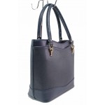 Тъмносиня дамска чанта, здрава еко-кожа - удобство и стил за вашето ежедневие N 100017522