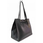 Черна дамска чанта, здрава еко-кожа - удобство и стил за вашето ежедневие N 100017533