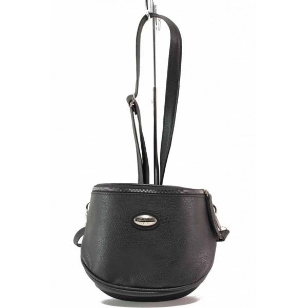 Черна дамска чанта, здрава еко-кожа - удобство и стил за вашето ежедневие N 100017541